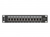 Lanberg Patch Panel 12 Port 1U 10' cali kategoria 6 ekranowany czarny